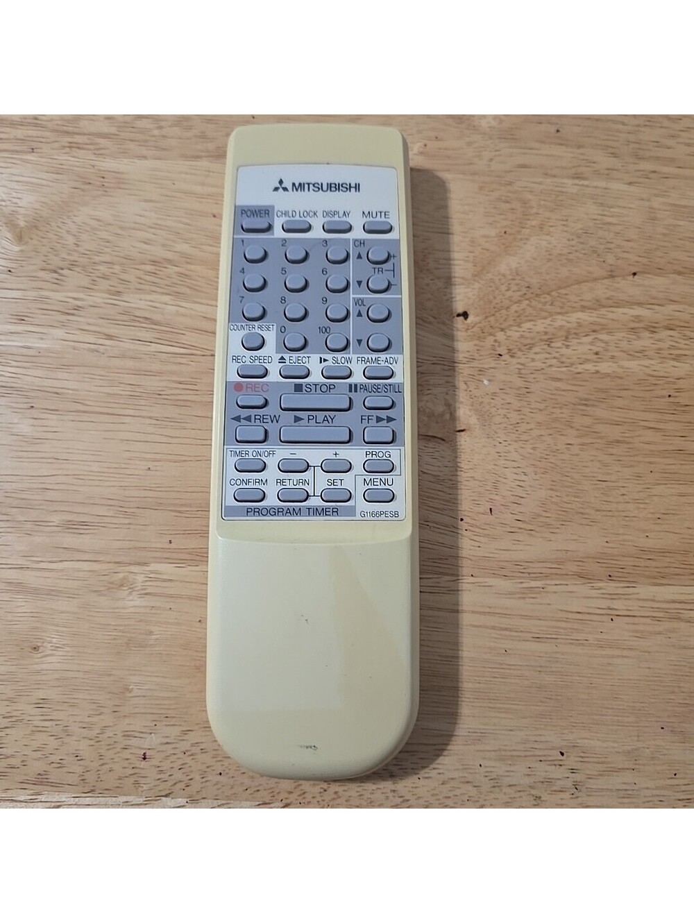 Mitsubishi G1166PESB Remote Control No Battery Cover